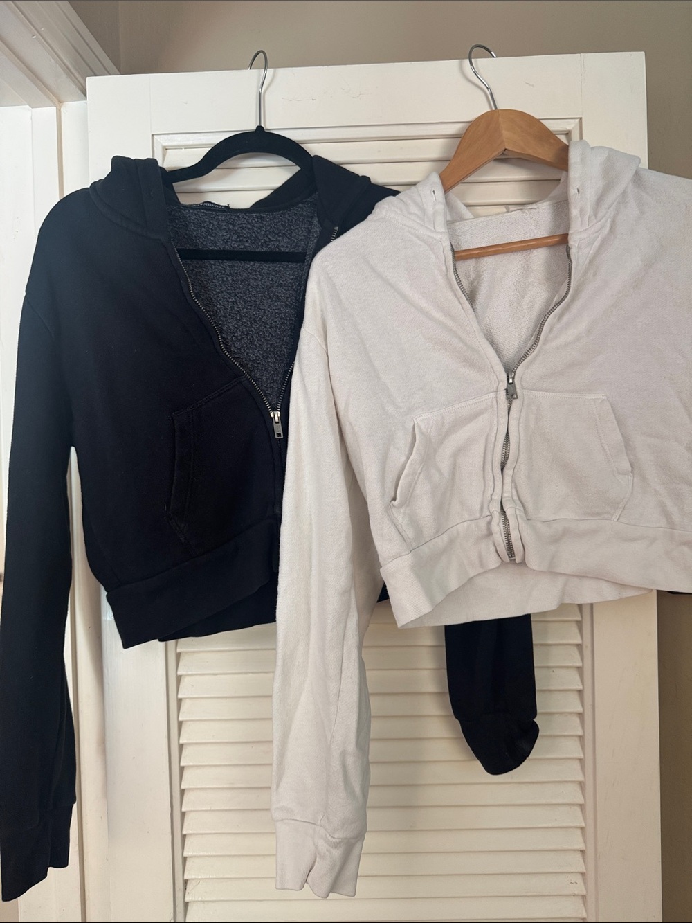 Two Brandy Melville Black & white light Hoodie